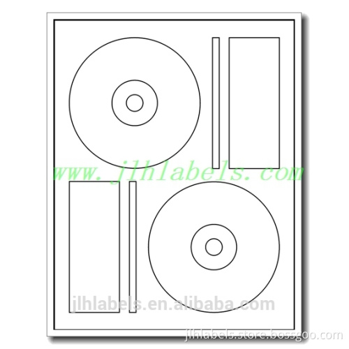 200 CD/DVD Label sticker ,2up, media laser label